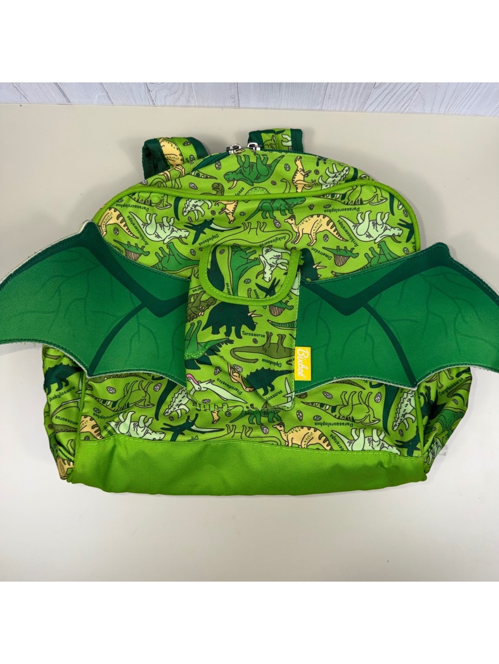 Bixbee Dinosaur Backpack Dragon Wings Green Kids Preschool Toddler School Bag